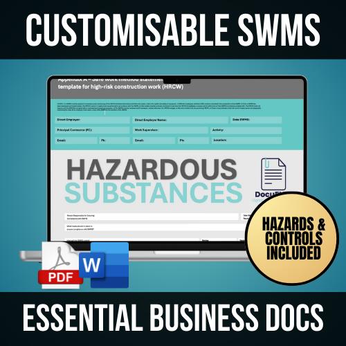 HVAC SWMS Bundle | 8 Safe Work Method Statements | WHS Compliance | Editable Safety Templates