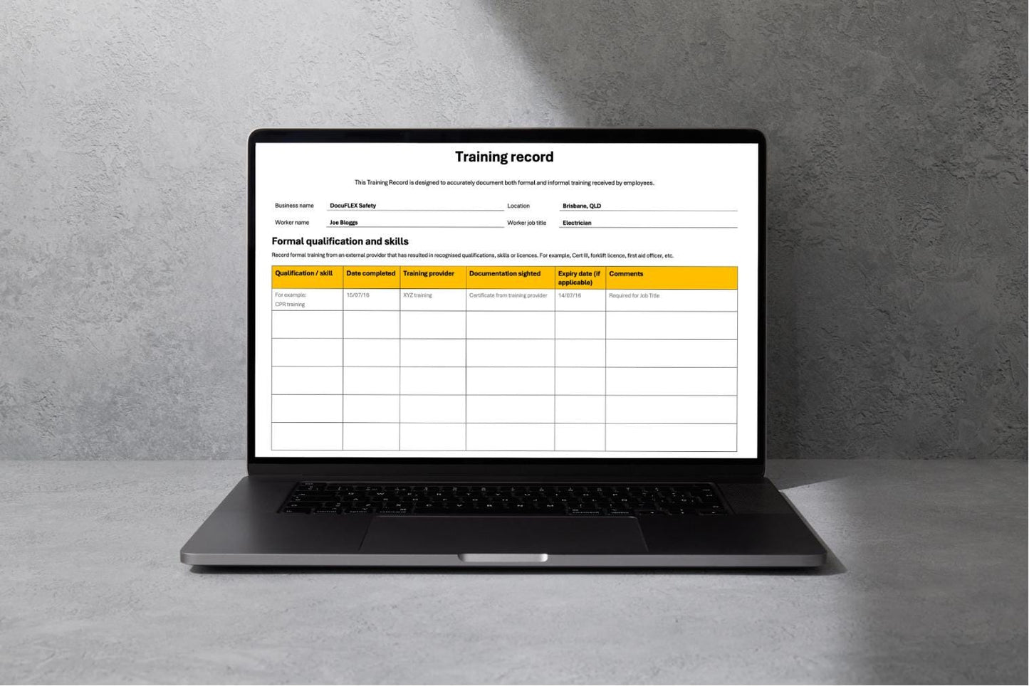 Employee Training Record Template | Track & Maintain Workplace Training Compliance